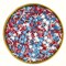 Patriotic Stars, Pearls & Jimmies Sprinkles Mix - 3oz Red White and Blue Edible Cake Decorations, Deluxe Cupcake Toppers for Independence Day, Memorial Day & Flag Day, Festive Dessert Topping Bottle (85g)